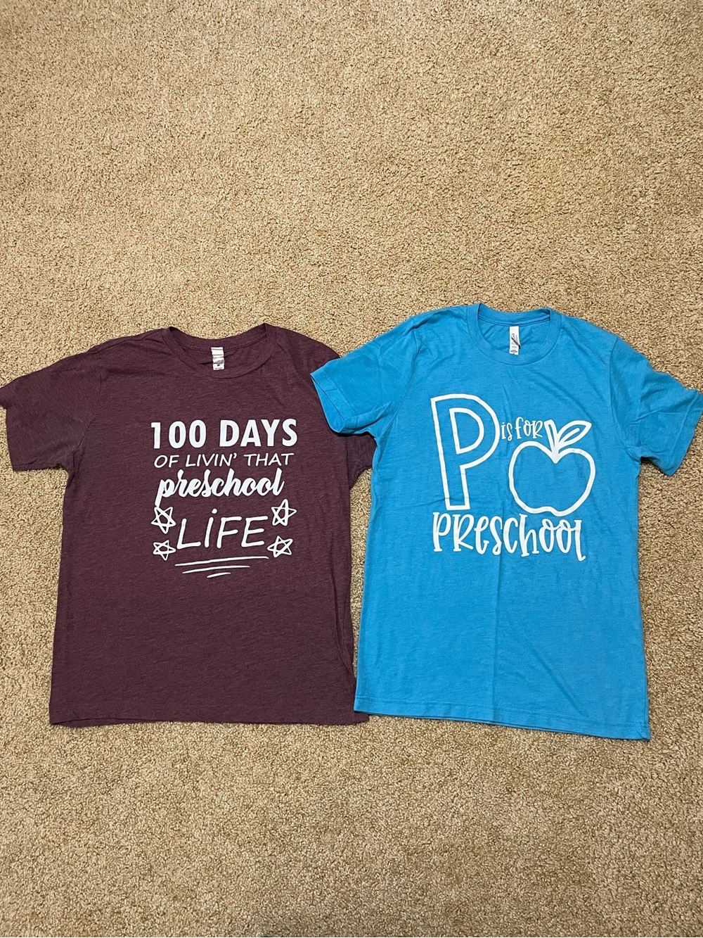 Teacher Daycare Paraprofessional Preschool Graphic T Shirt Bundle - Medium